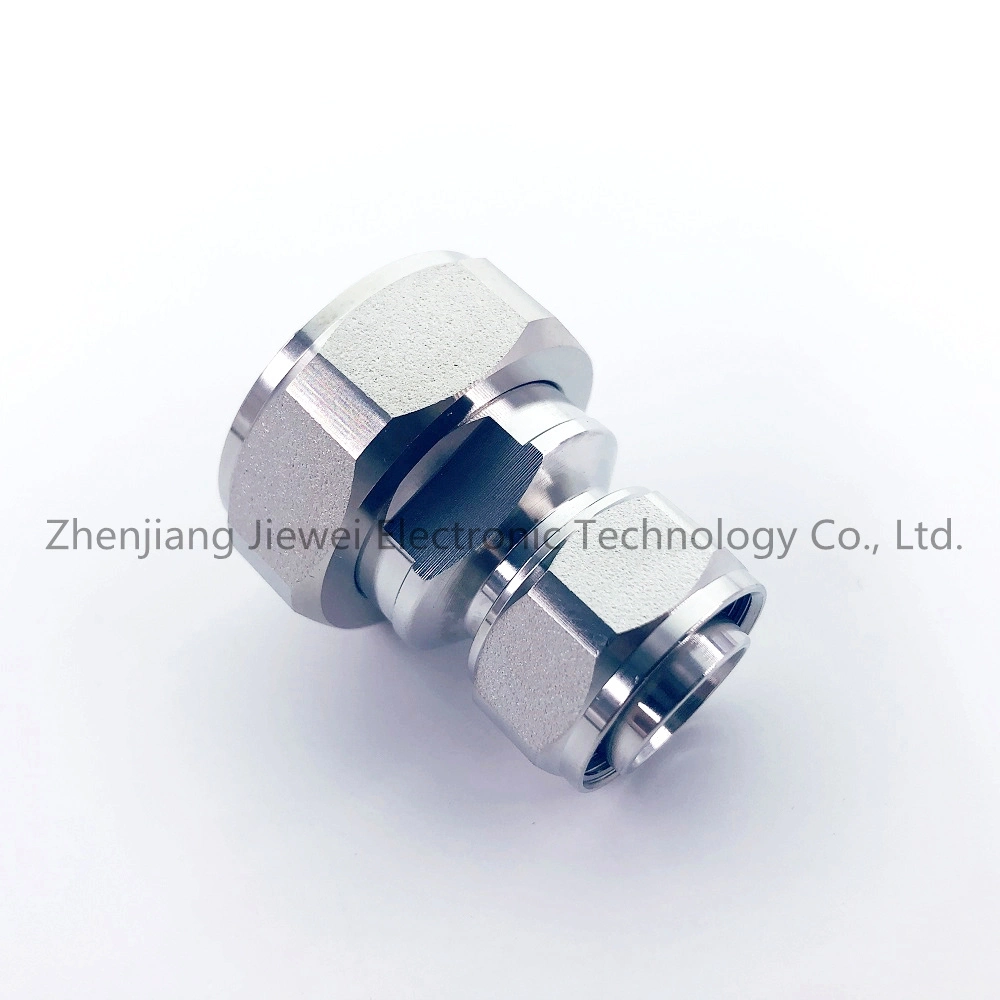 4.3-10 Mini DIN Male to 7/16 DIN Male RF Adapter, 7/16 Male to 4.3-10 Male Adapter