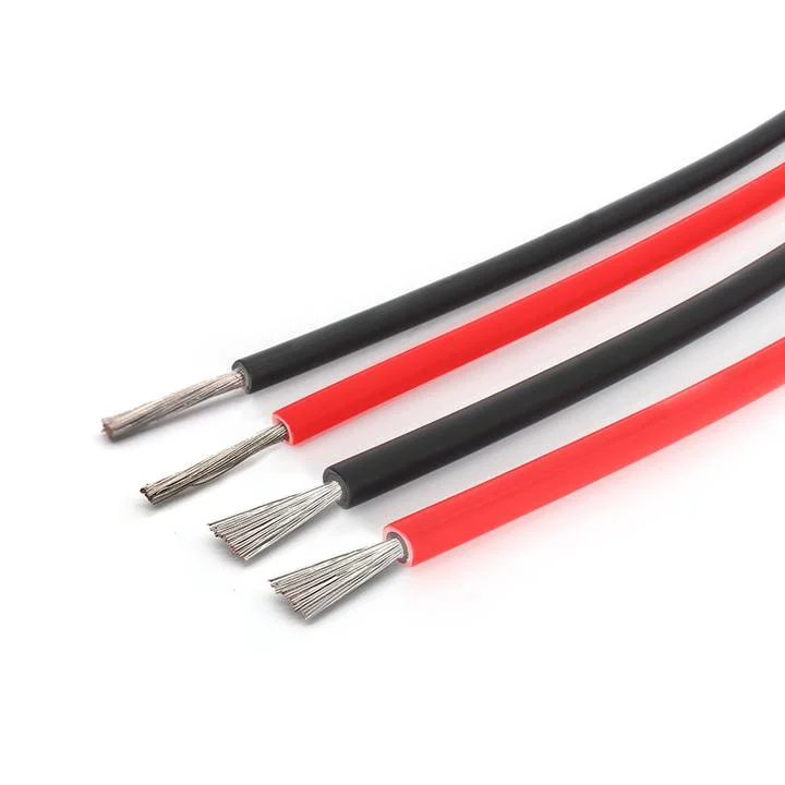 2021 New Good Quality TUV Certificate Xlpo Insulation PV Solar Cable 1000V 1500V 4mm2 6mm 10mm Power PVC Sheath DC PV Cable