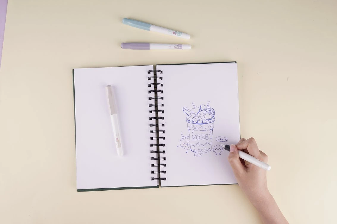 Tout d'alimentation de l'école Satationery Snowhite stylo plume d'encre liquide avec une cartouche couleur assorties de plume de nouvelle conception