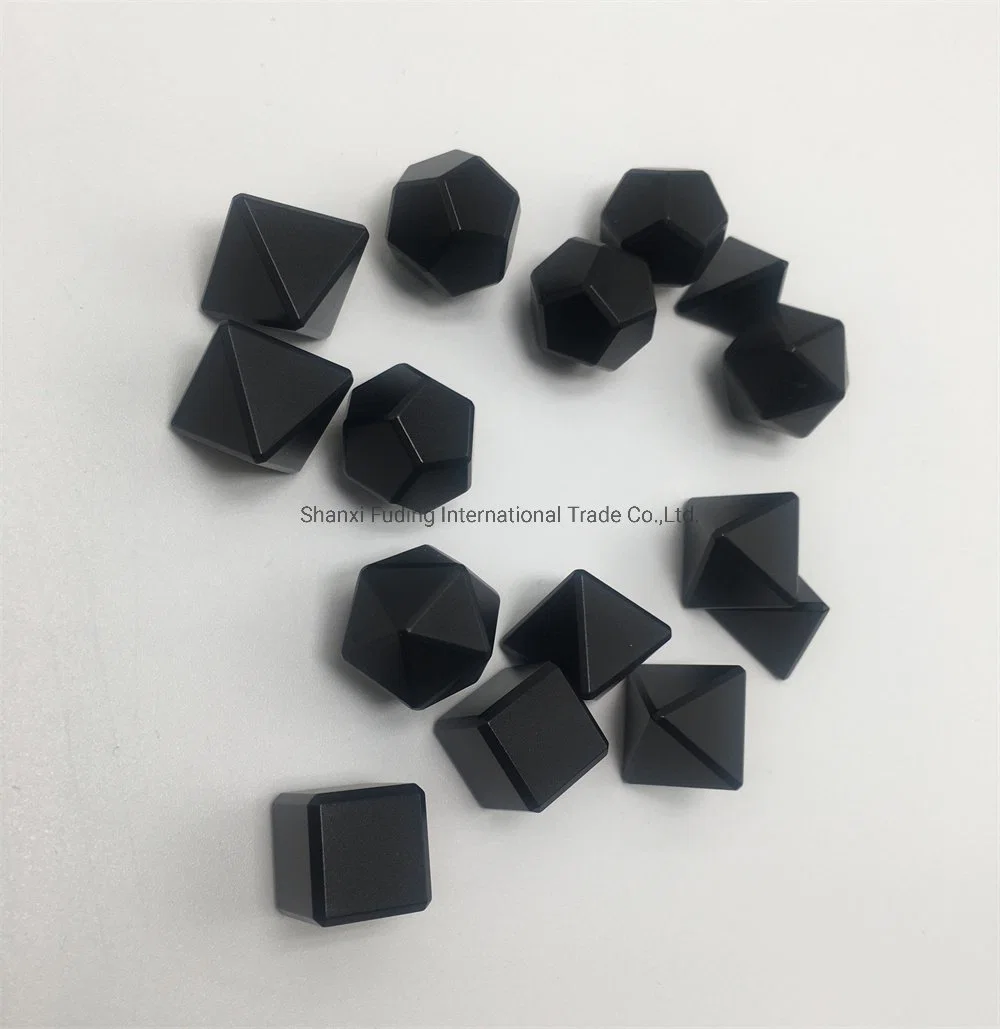 Dungeon Polyhedral Boardgame Machined Aluminum Alloy Black Dice Set