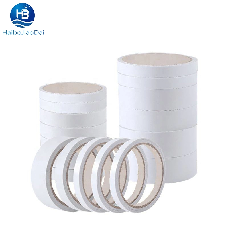 Solvent Two Side Adhesive White Heat Resistant High Adhesion Water Base Double Sided Tissue Tape