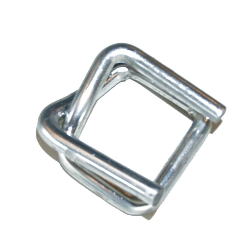 13mm Galvanized Wire Packing Cord Strapping Buckle for Woven Strap or Composite Cord Strap