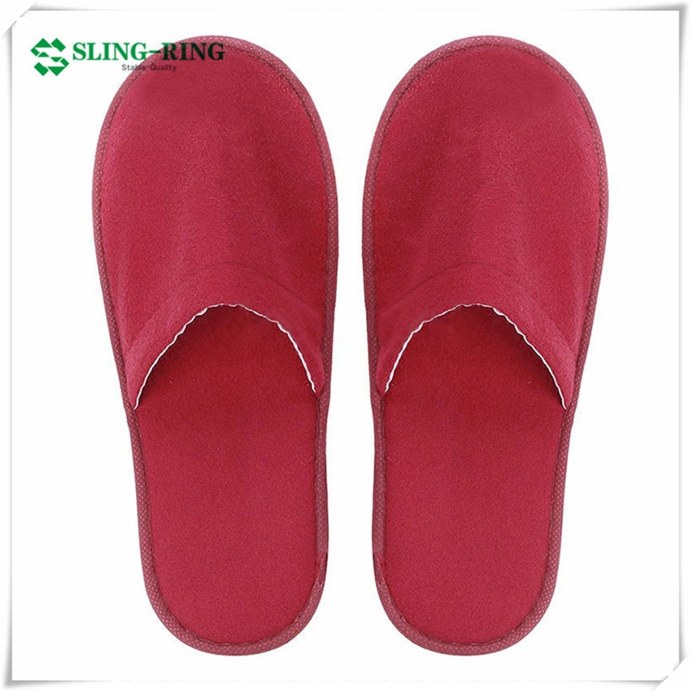 China Customized Nonwoven Fabric Disposable Slippers for Travel SPA Hotel Beauty Salon