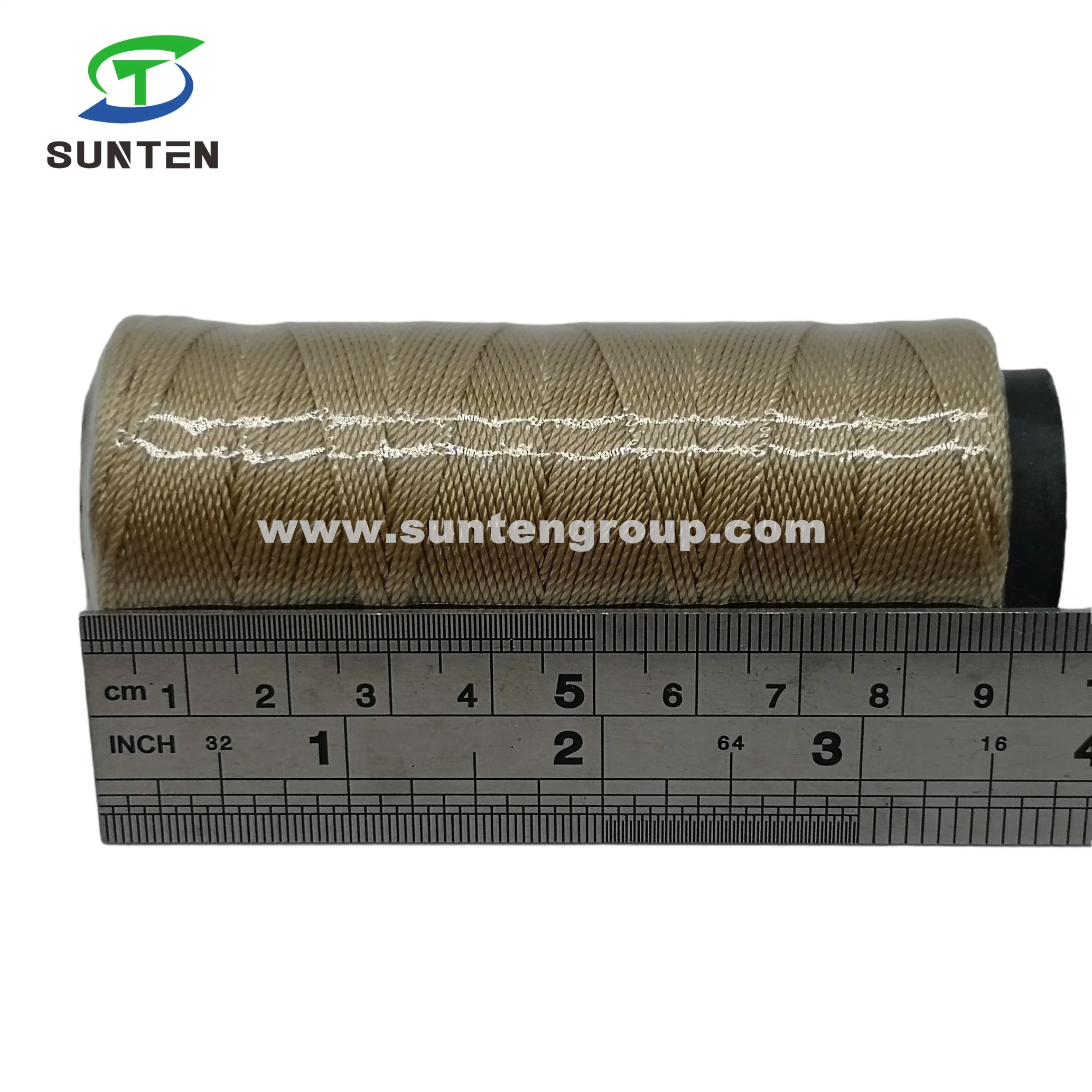 Hochfeste braune PE/PP/Polyester/Nylon Kunststoff verdreht/geflochten/Ballenpresse/Gewinde/Verpackungslinie/Angelnetz Linie 210D/380d Von Spool/Reel/Bobbin/Hank