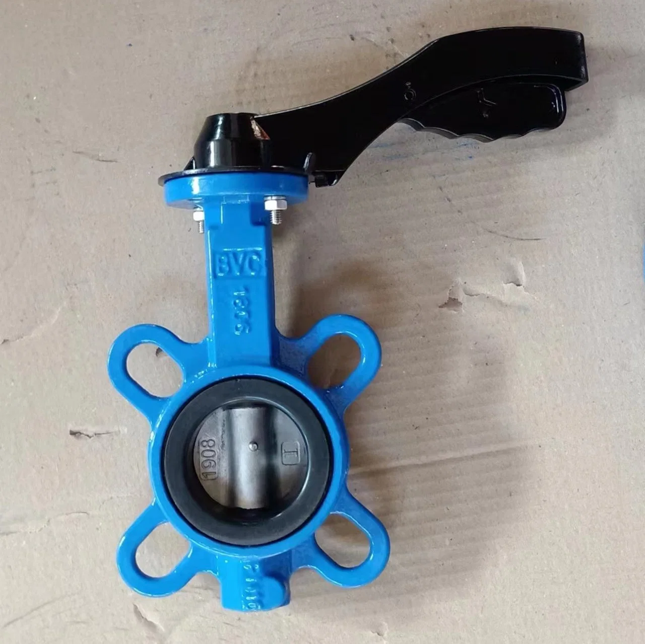 Metal Seal Stainless Steel Body Butterfly Valve Disc Standard with Handle
