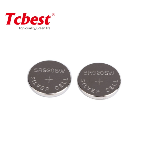 Manufacturer Direct 1.55V Silver Oxide Sr920 371 Zinc Air Button Cell Primary Dry Battery Coin Cell 1.55V Battery for Hearing Aid with CE and RoHS