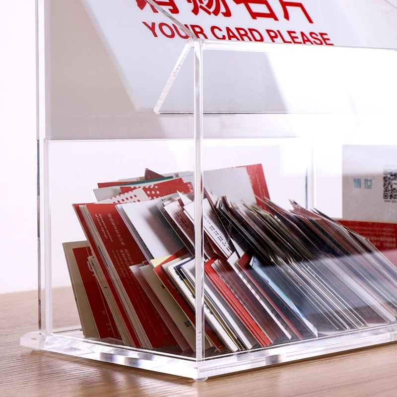 Crystal Acrylic Collection Box for Exhibition Business Card