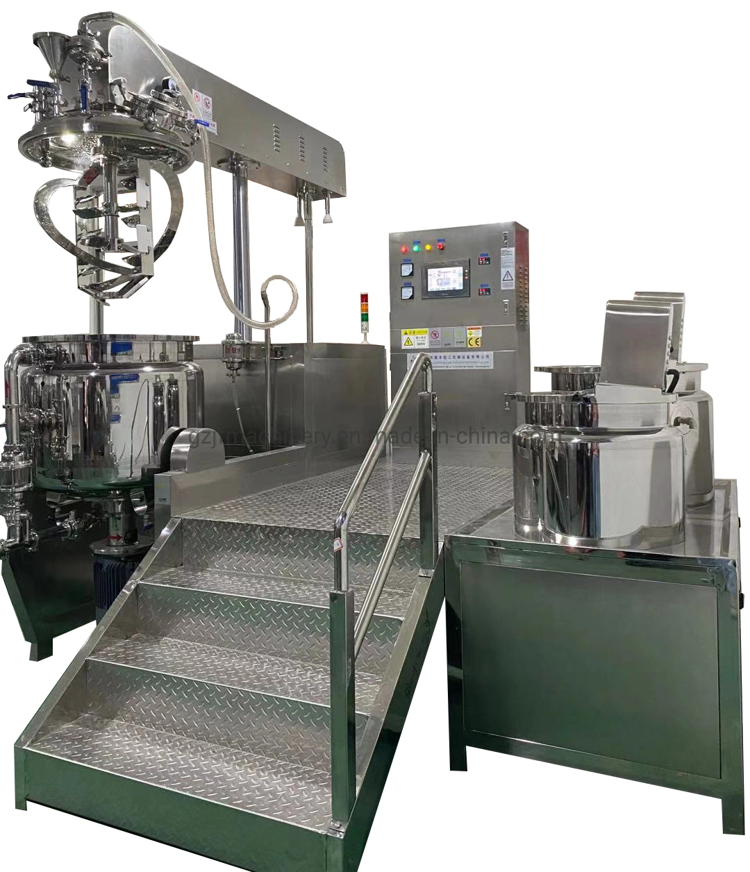 Jf Good Quality Industrial Homogenizer Mixer Cream Cosmetics Heating and Mixing Machine