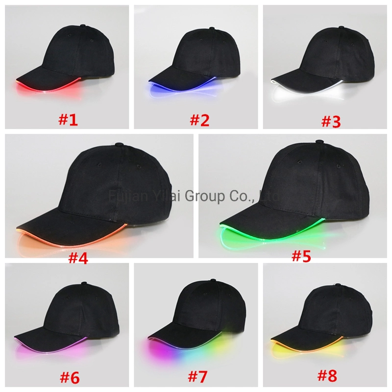 Fashion Unisex LED Baseball Hat Christmas Halloween Party Kids Gifts EL Cap Glow Light LED Cap