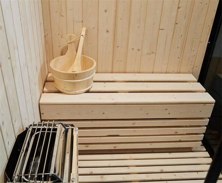 Estilo moderno Wet Chuveiro de vapor e sala de sauna seca Canbin multifuncional