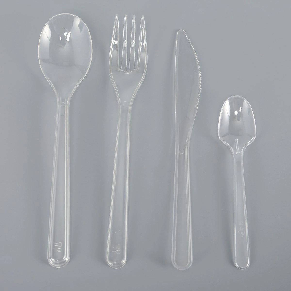 Disposable Plastic Tableware Food Grade Plastic European Style Series Transparent (MT-440)