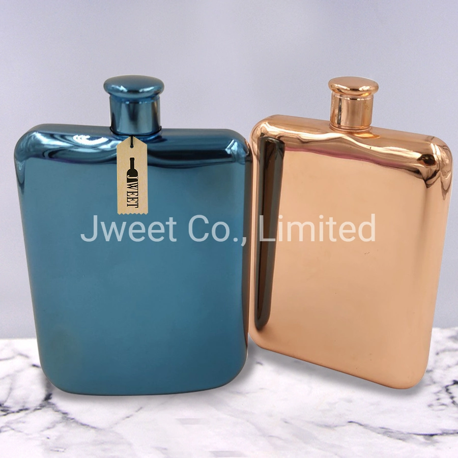 Copper Color Stainless Steel Wine Hip Flask 4oz