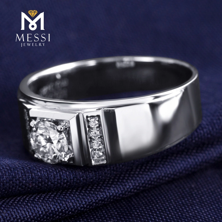 Best Selling Luxury Design Moissanite Eternity Men Ring High quality/High cost performance Gold Jewelry