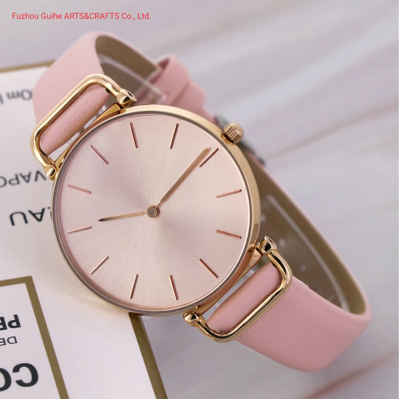 Wholesale/Supplier Watch Stainless Steel Back Gfit Watch Custom Ladies Leather Quartz Wist Watches Woman Alloy Watch Wholesale/Supplier Custom Logo Women Watch