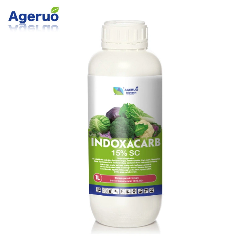 Nuevos insecticidas off-paciente Indoxacarb el 95% el 15%Tc/SC/30% Wdg