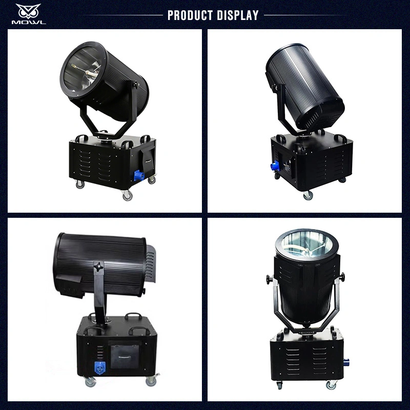 2023 Most Popular DMX512 Colour LED 3000W Waterproof Moving Head Beam Outdoor Sky Searchlight for Hight Building