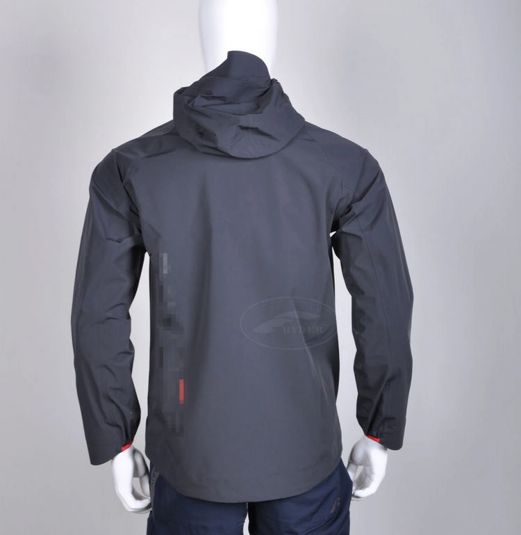 100% poliéster de color personalizada Mens al aire libre del bloque de la Chaqueta Chaqueta impermeable anorak de montaña