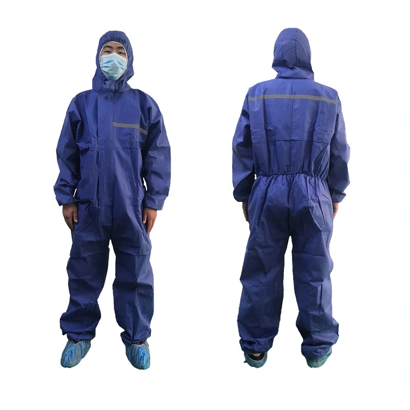 Manufacturer Wholesale Disposable Chemical Safety Clothing Work with Reflective Tape