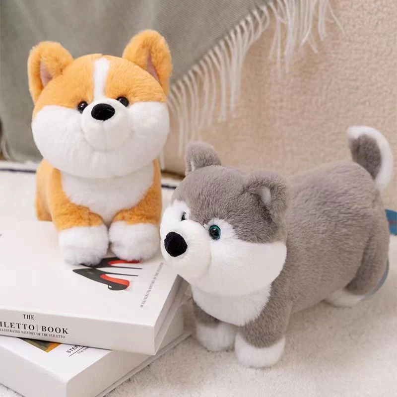 Standing Corgi Dog Plush Doll Doll Husky Plush Doll Gift Toys