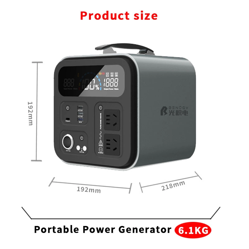 Camping/ Outdoor Mini Rechargeable Lithium Battery Container Hybrid System Portable UPS Power Supply With Outlet With US/European Standard Socket