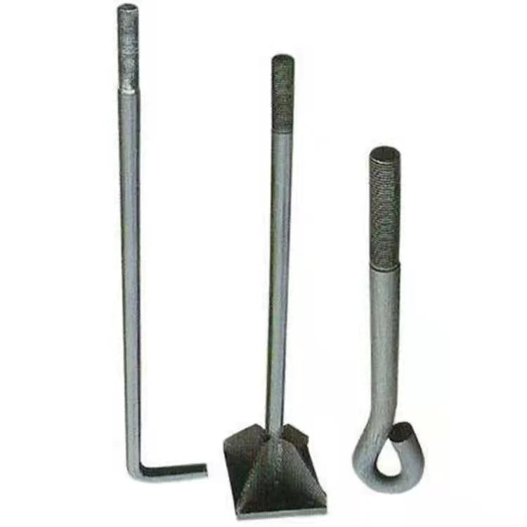 Galvanized Hot-DIP Galvanized Carbon Steel Stainless Steel Bolts, Anchor Bolts, L-Shaped Feet, J-Shaped Feet, Steel Plate Feet, Umbrella Feet, All Specification