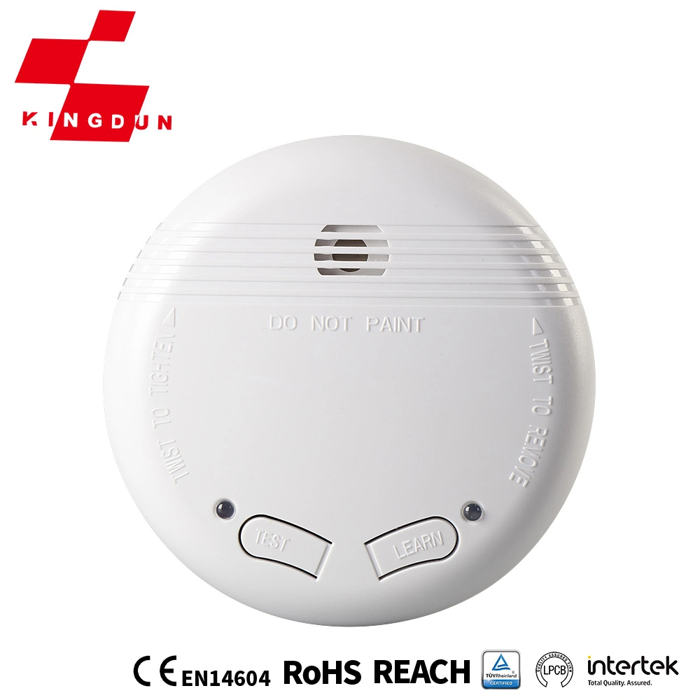CE Battery Operated Home Automation Wireless Fire Alarm Smoke Detector for Fire Fighting