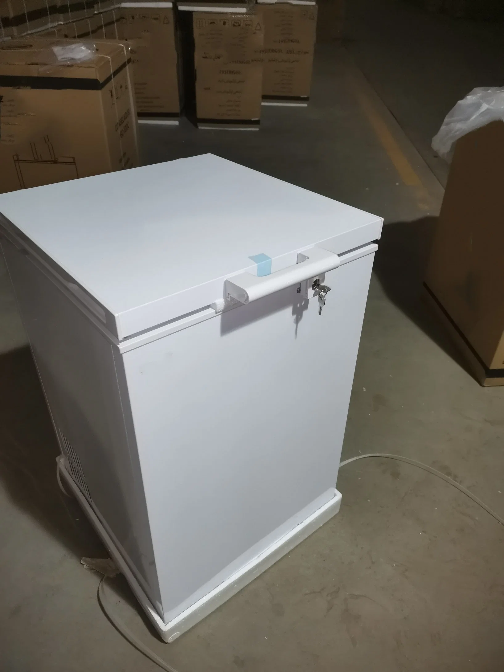 Smeta OEM Manual Defrost Single Door White Cold Chest Deep Freezer