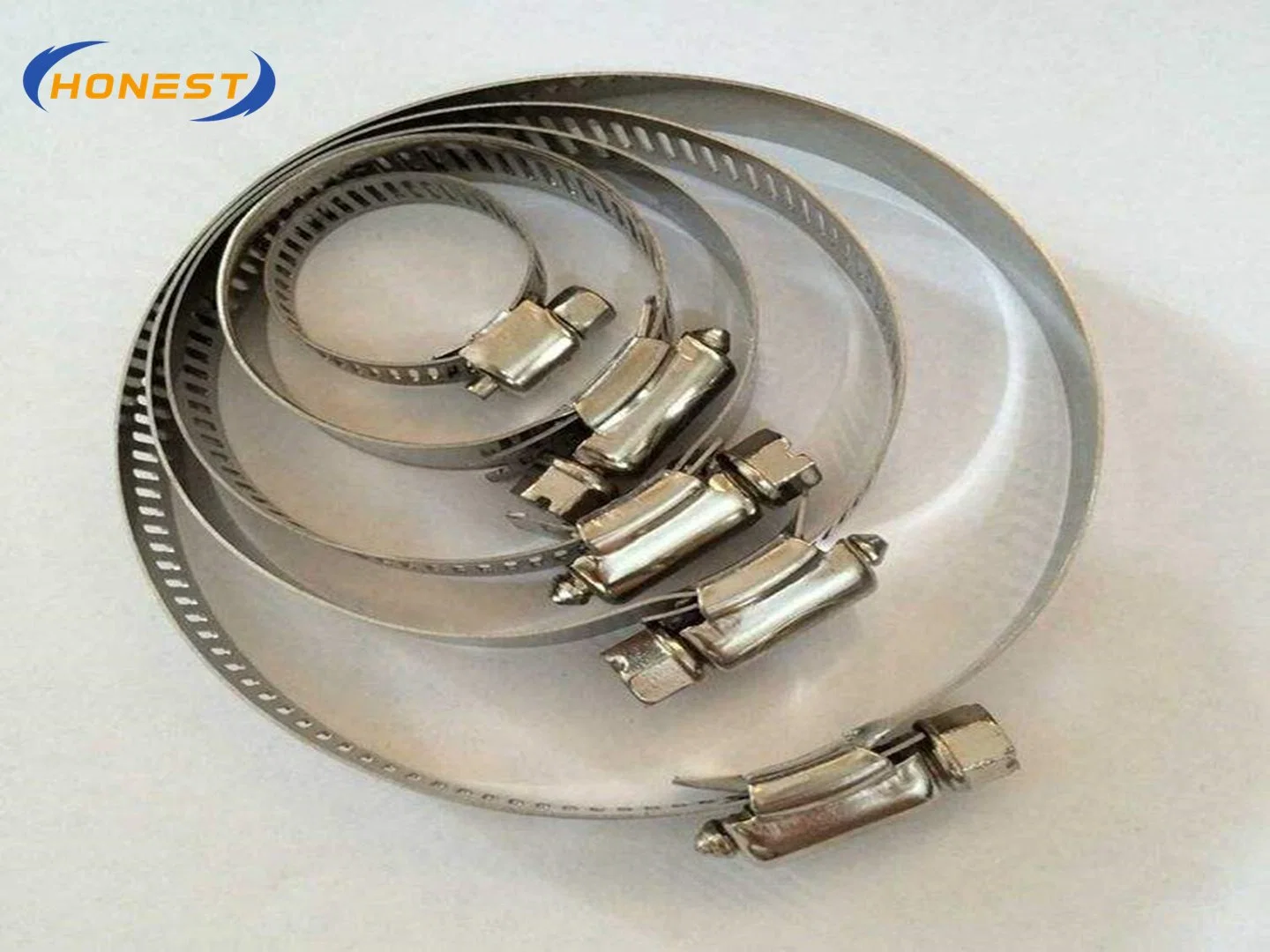 Stainless Steel Radiator Hose Clamp Including 7 Sizes Adjustable Pipe Tube