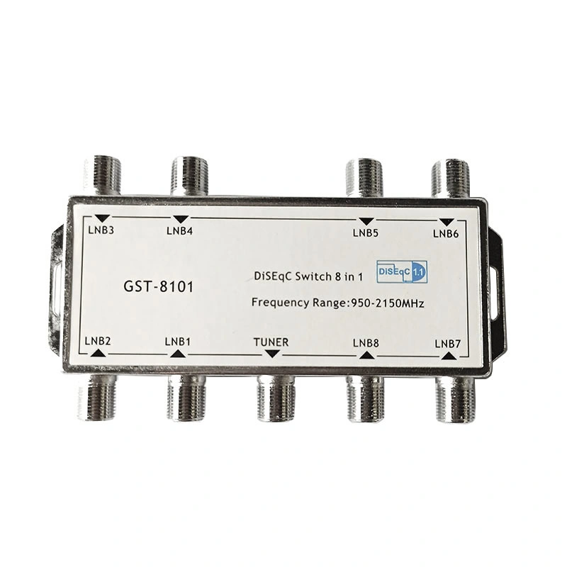 Waterproof Diseqc Switch 8X1 for All The Market Multiswitch Frequency 950-2400MHz