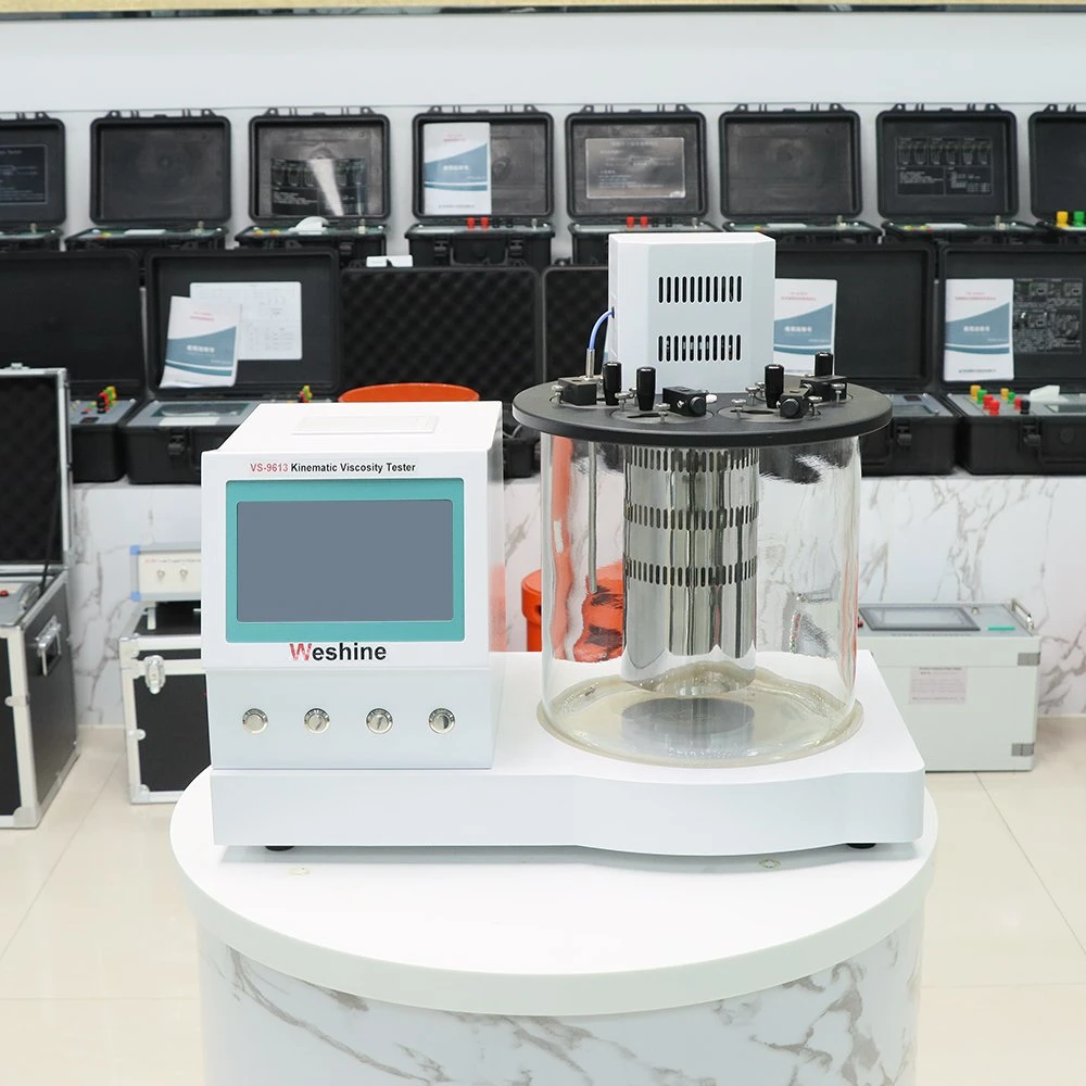 automatic Oil Viscometer ASTM D445 Petroleum Kinematic And Dynamic Viscosity Bath Testing Apparatus Kinematic Viscosity Tester