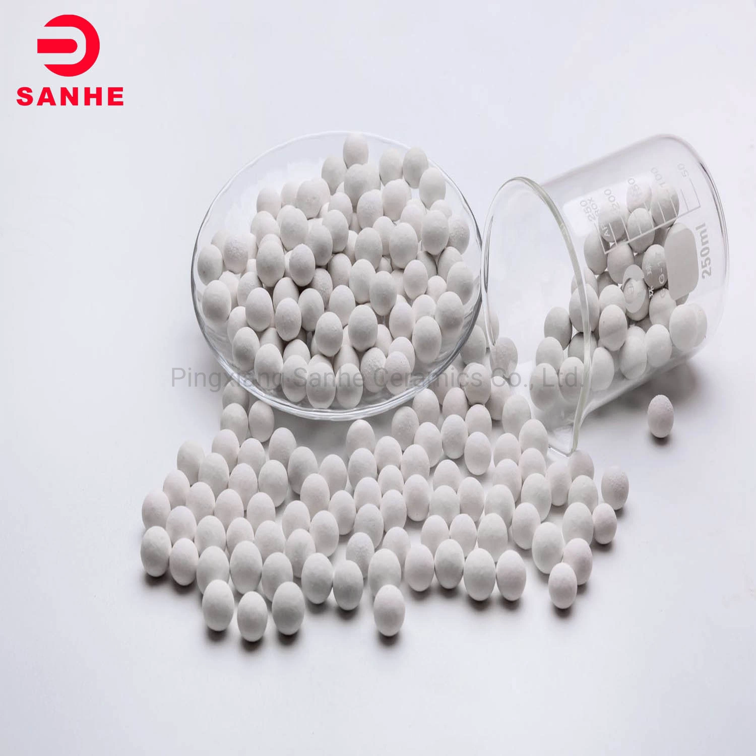 70% 75% 80% Al2O3 Aumina Porcelain Ball for with Moh's Hardness More Than 7