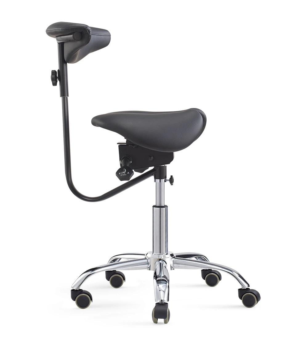 Foshan Hot Sell Split Saddle Stool Dental Assistant Medical Chair with Adjustable Armrest