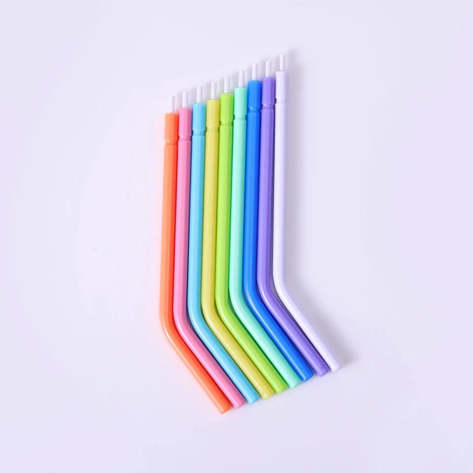 SJ Dental Tips 3-Way plástico Neon desechable de agua de aire dental Punta de jeringa