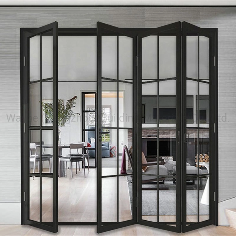 China Factory Price 68 Series Thermal Break Sunroom Aluminum Bi Fold Glass Door