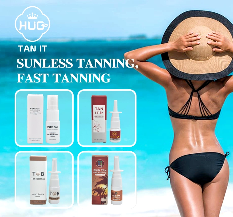 High quality/High cost performance Skin Self Tanner Double Strong Tanning Nasal Spray in Bulk Best Face Tanner