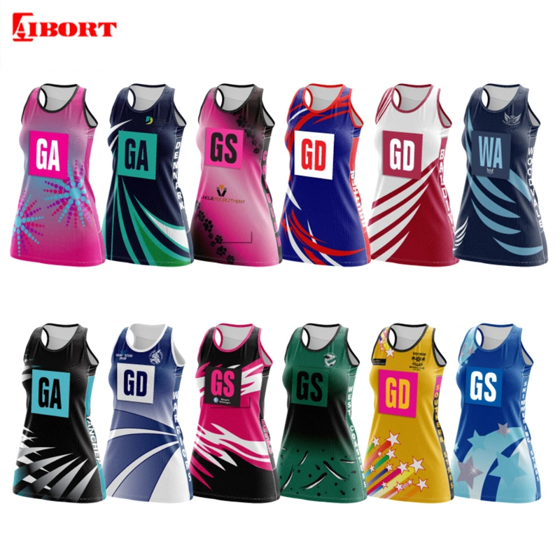 Aibort Custom Quick Dry Comfortable A Line Netball Bodysuit Dress