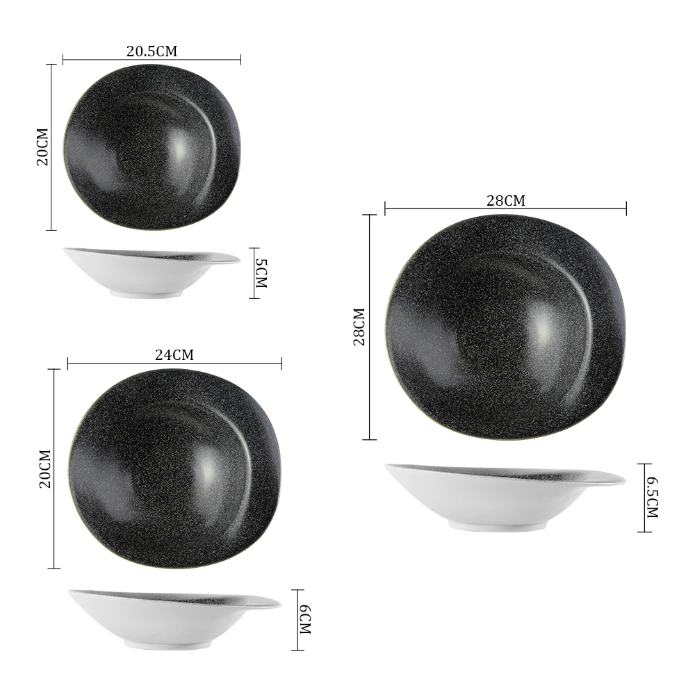 Wholesale/Supplier 300ml 550ml 700ml Western Style Glaze Porcelain Bowl Chinese Porcelain Bowl
