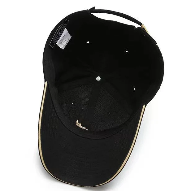 Großhandel/Lieferant Low MOQ Black Sport Golf Baseball Caps mit anpassen Sticklogo