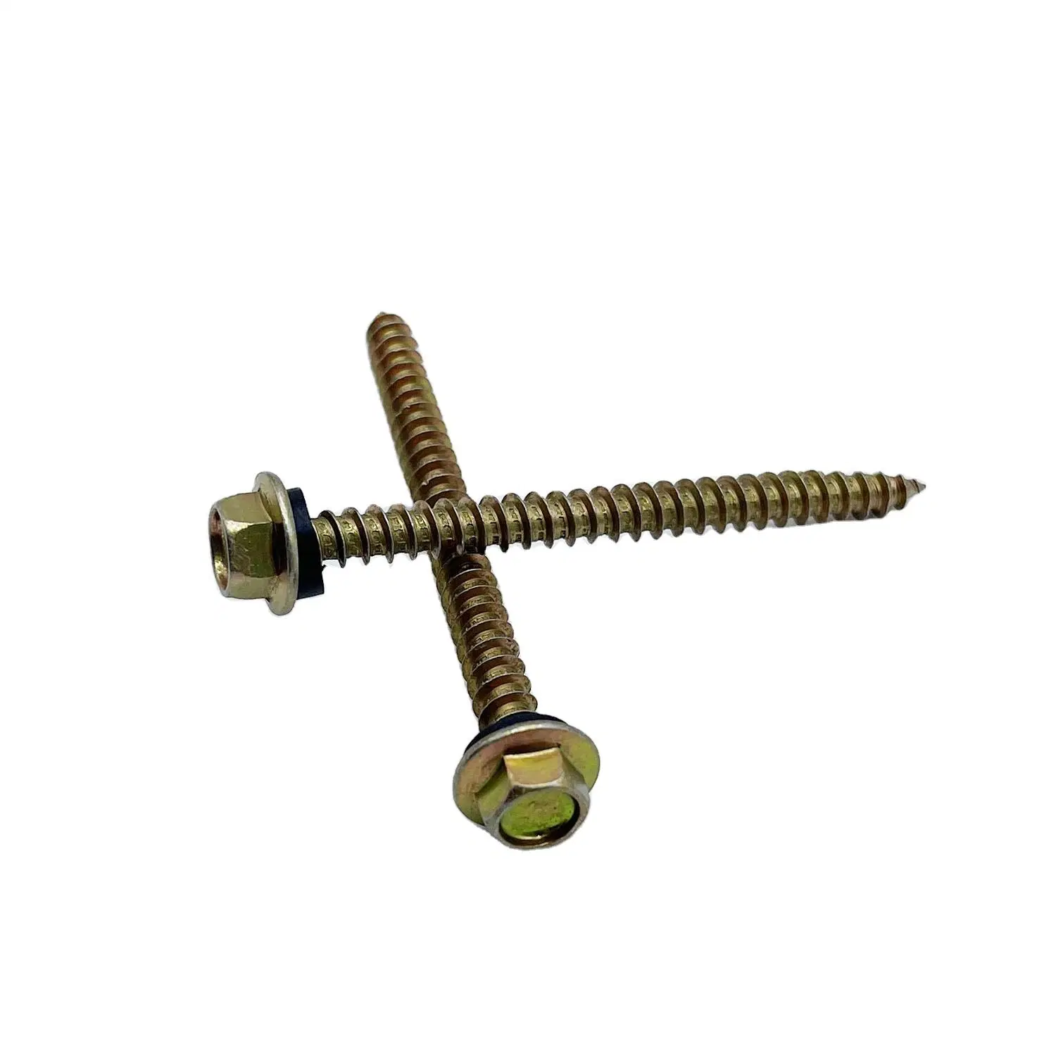 Hex Flanged Head High-Low Thread Screw with EPDM Washer