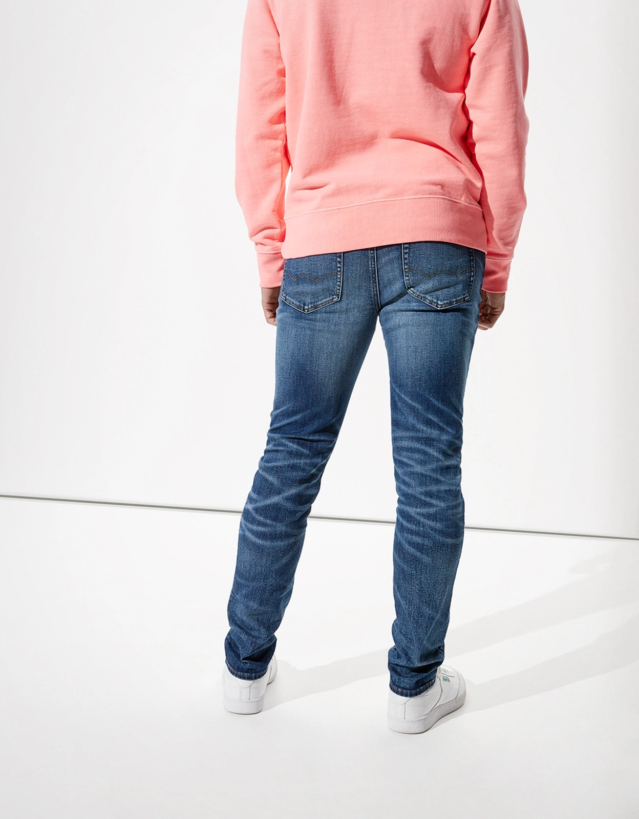 New Fashion Unparalleled Softness Super High Stretch Dark Wash Mens Slim Denim Jeans