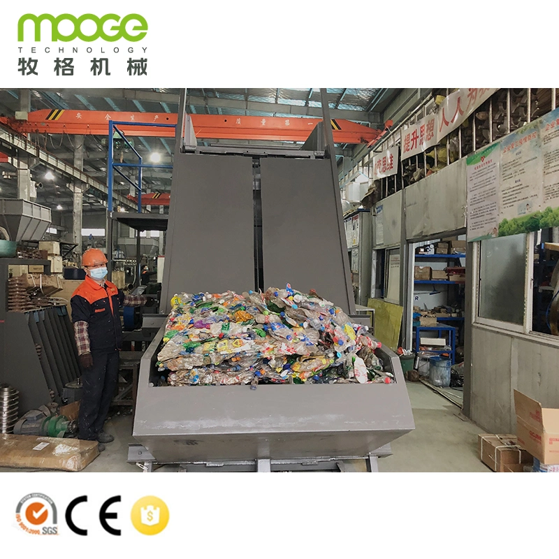 waste pet plastic bottle flakes washing recycling line