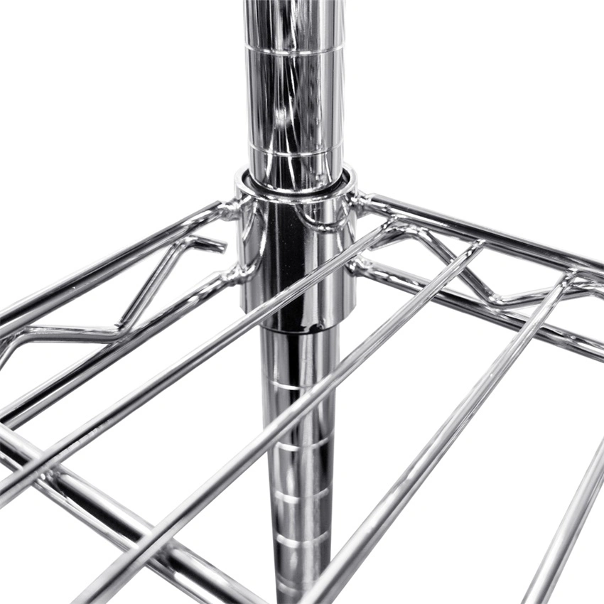 New Arrivals Chrome 3 Tier Wire Shelves for Hotel and Restaurant