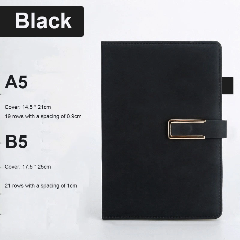 Cc_Printing Manufacturer New Design A5 PU Leather Planner Notebook with Magnetic Buckle Lock