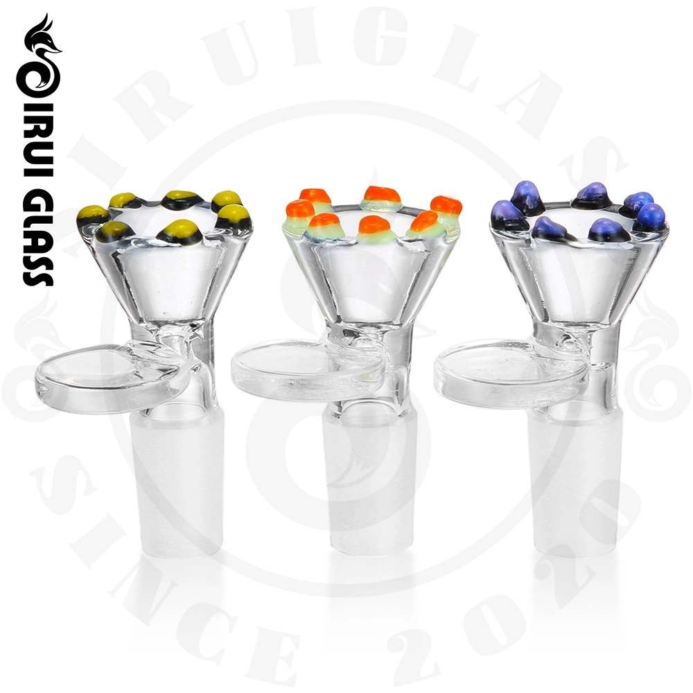 Sirui Mayoreo Colorful Marble vaso Cuenco Accesorios para portaobjetos de vidrio Tabaco