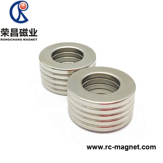 Customied Coating Strong Big Thin Ring Neodymium/NdFeB Magnet