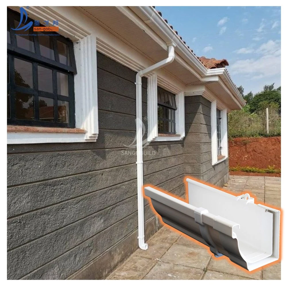 K-Style Plastic Rain Gutter and Downspout Drainage System Manufacturers Thailand