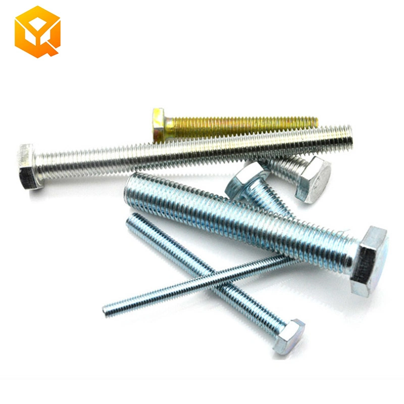 DIN933 M8 Hex Bolt with Zinc Plated