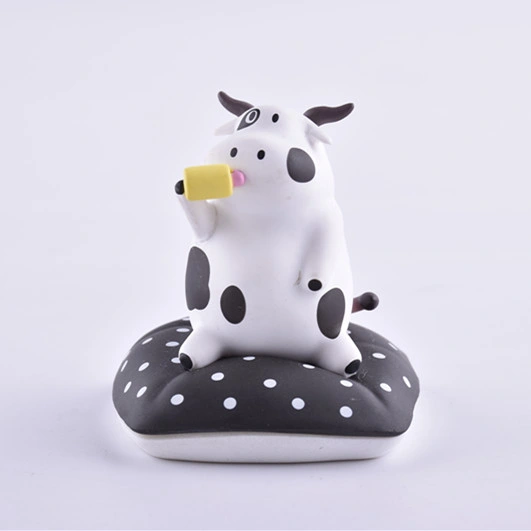 Decor Small Ornaments Miniature Small Plastic Cow Toys Mini Plastic Cow Figurine