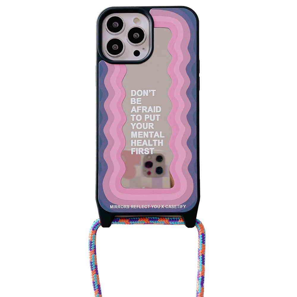 Protector de cadena de metal funda para teléfono móvil de absorción de golpes Para iPhone