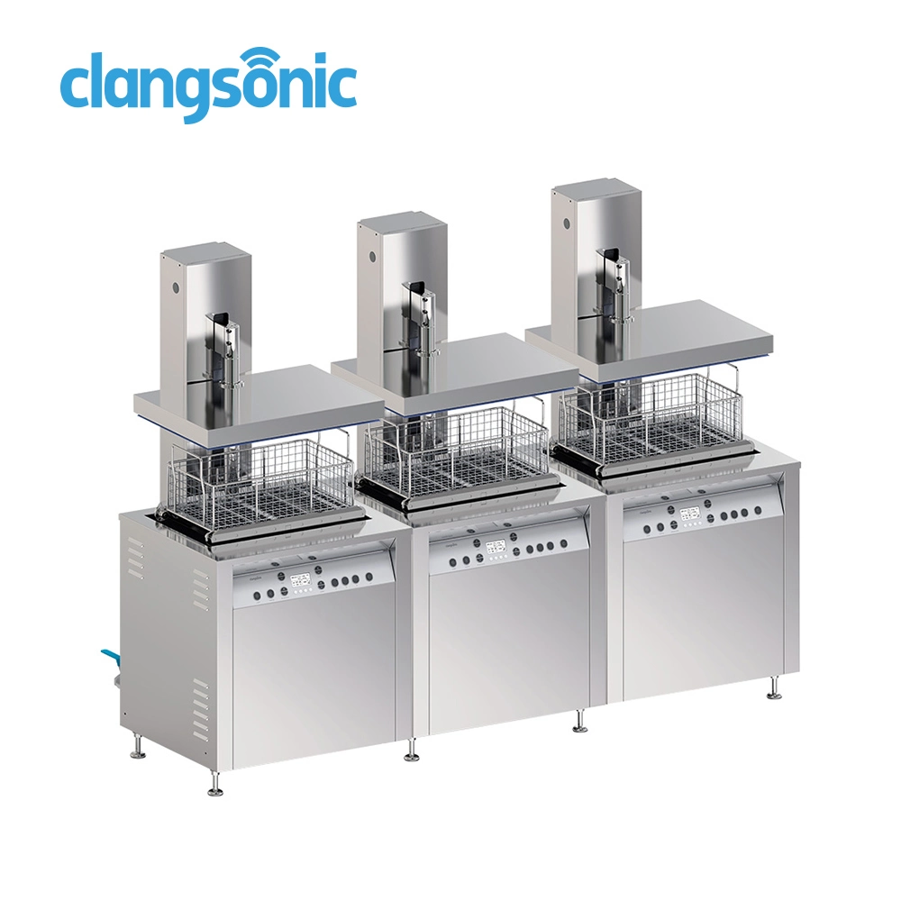 28kHz Automatic Lifting Systsem Oscillating System Big Power Industrial Ultrasonic Cleaning Equipment